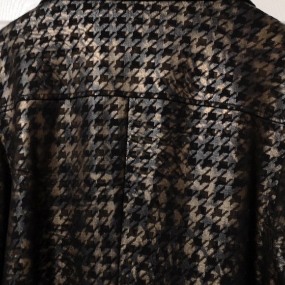 Tribal Bronze and Black Checkered Jacket and Skirt - Picture 8 of 9